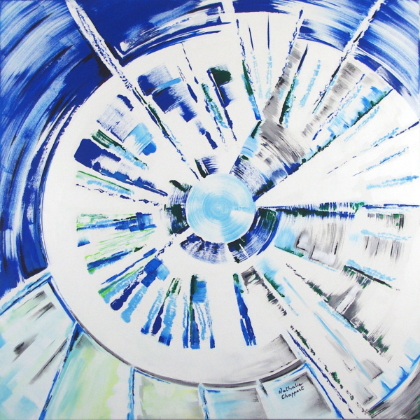 LA ROUE TOURNE 80 x 80 x 3 cm